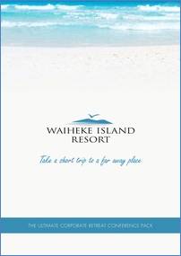 Waiheke Island Resort Conference Pack